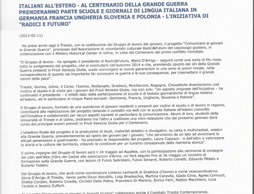 ITALIAN NETWORK on line, 11 maggio 2013